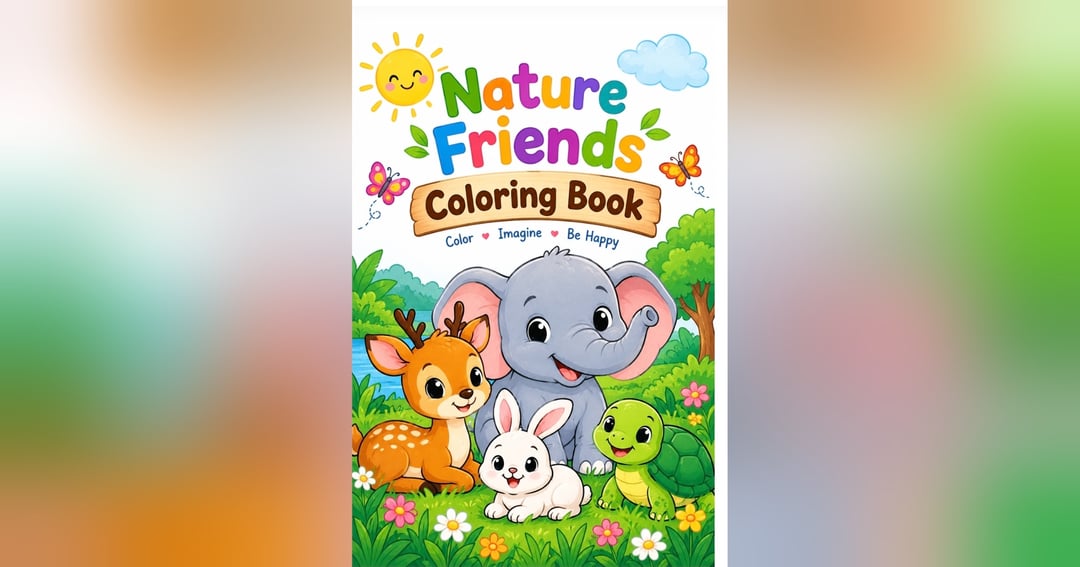 Nature friends  coloring book