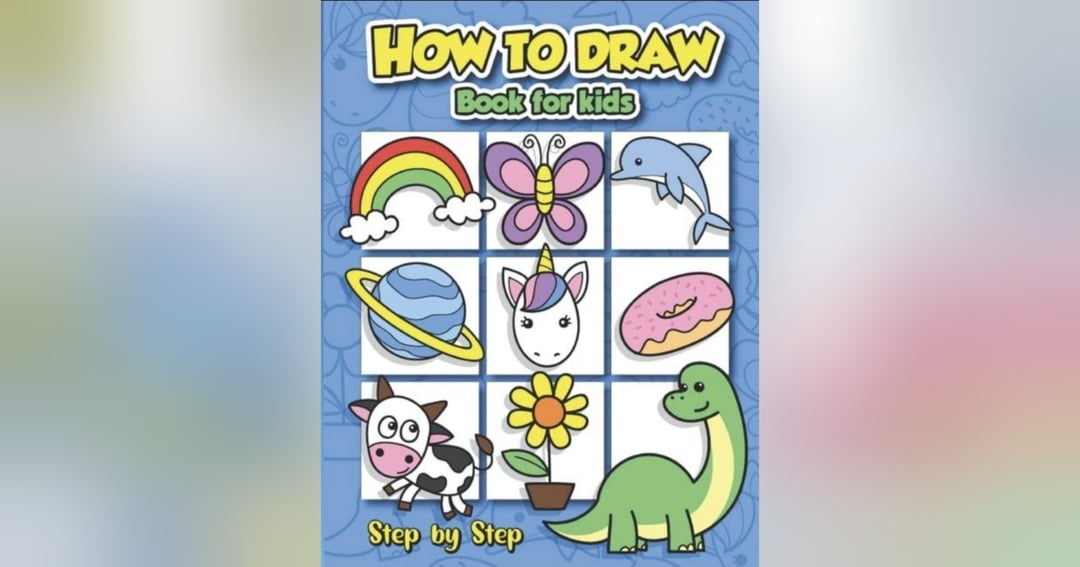 How to draw book for kids