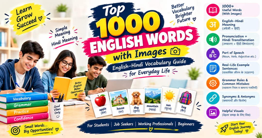 Top 1000 English Words with Images