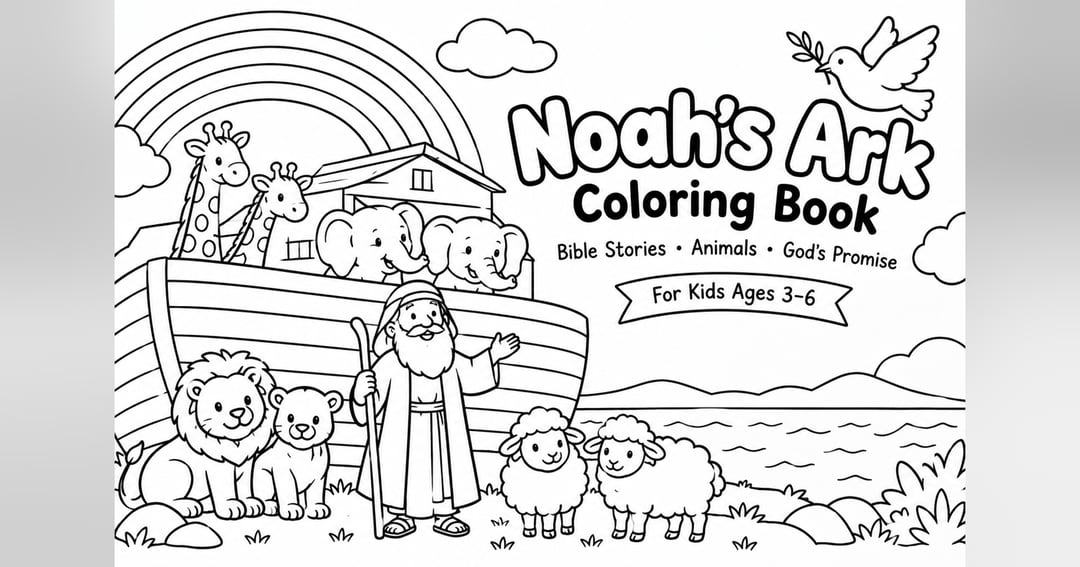 Noah’s Ark Coloring Book for Kids Ages 3–6