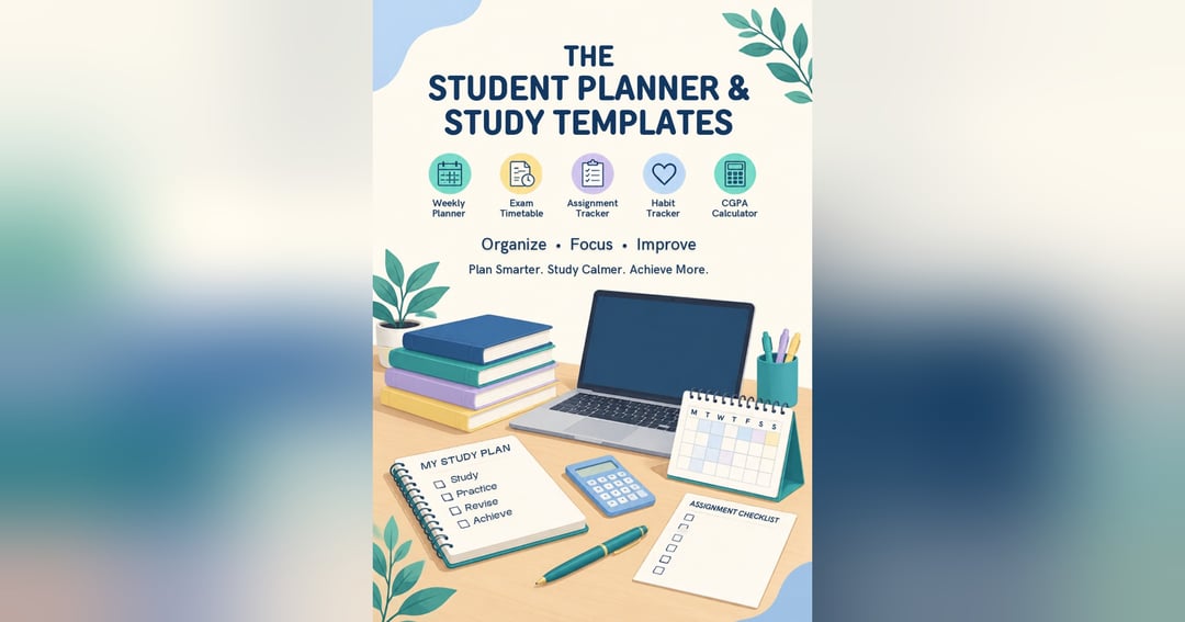 The Student Planner Toolkit: Study Templates & CGPA Tracker