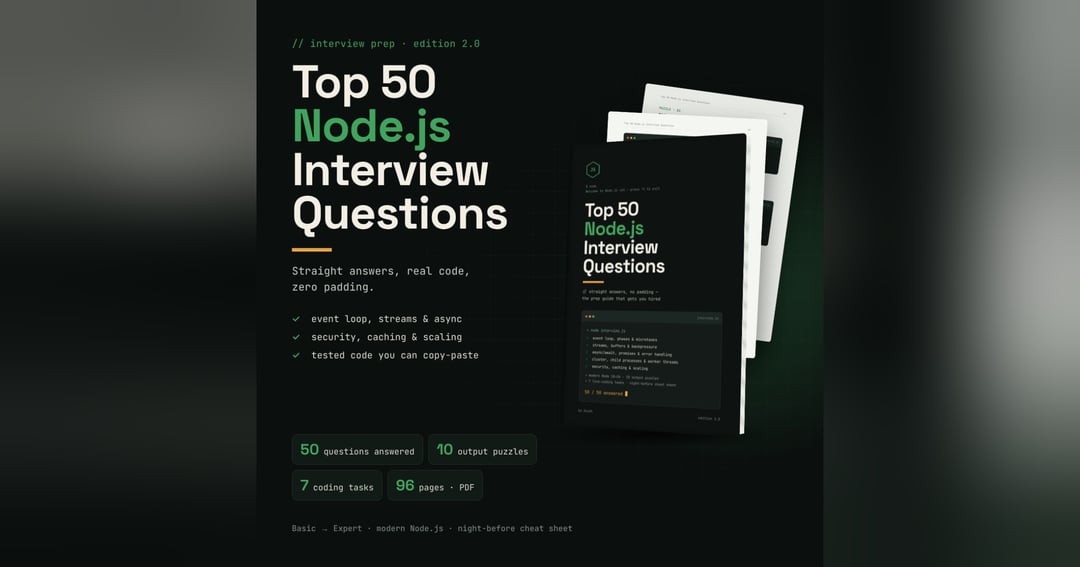 Top 50 Node.js Interview Questions & Answers (2026 Edition), image 2
