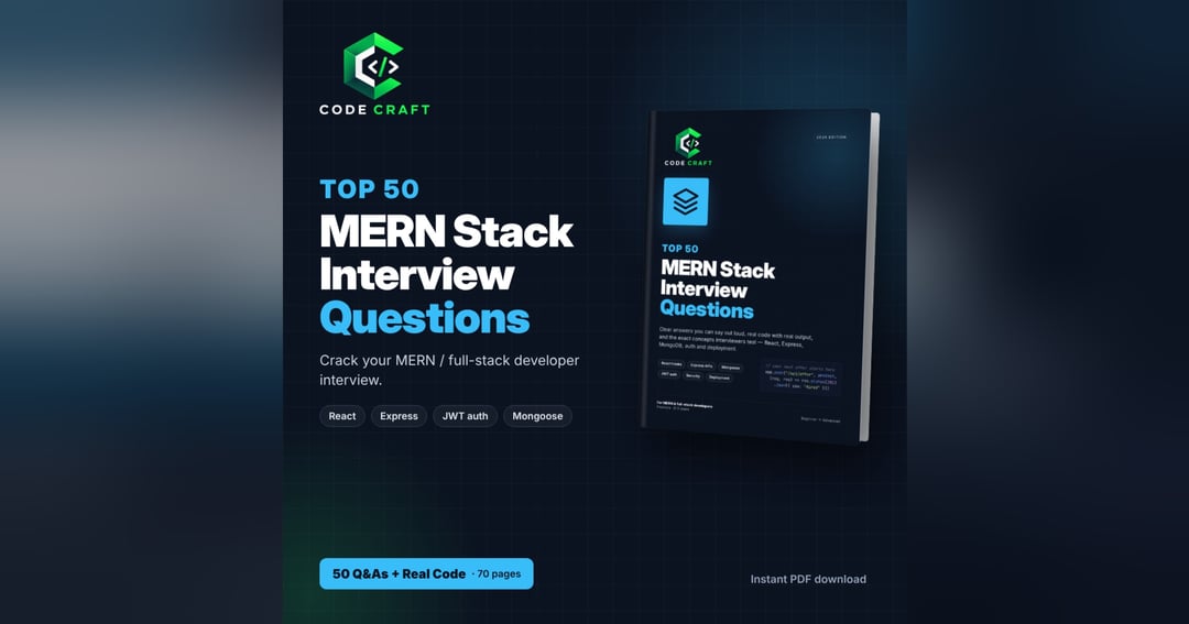 Top 50 MERN Stack Interview Questions – Answers, Code & Output (2026 Edition), image 2