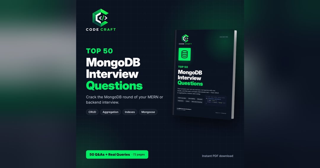 Top 50 MongoDB Interview Questions – Answers, Queries & Results (2026 Edition), image 2