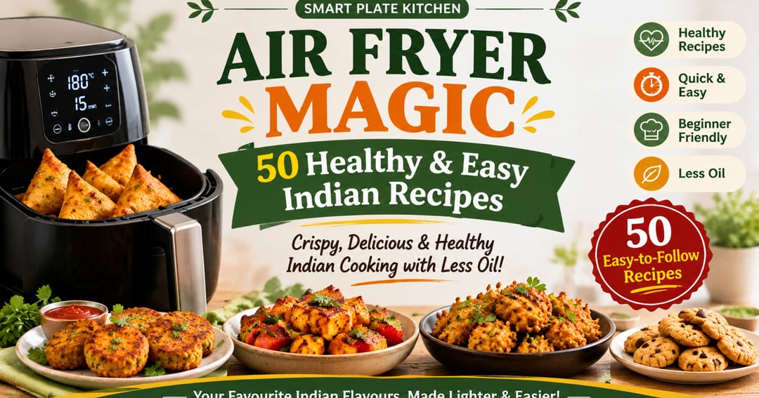 Air Fryer Magic – 50 Healthy & Easy Indian Recipes