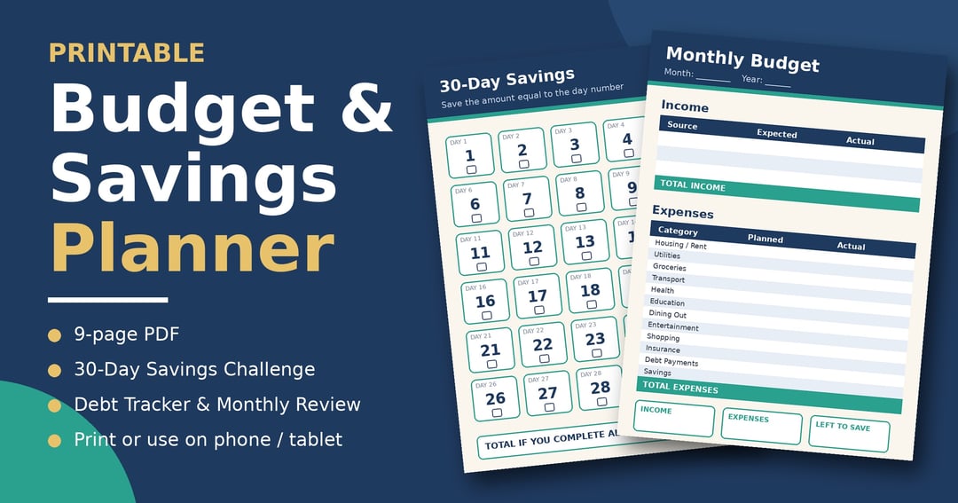 Budget and savings planner