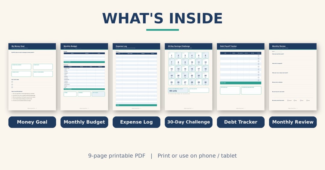 Budget and savings planner, image 2