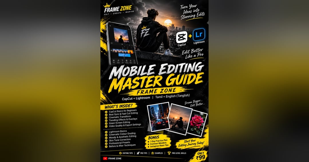 Mobile editing tutorial Capcut and Lightroom full Master guide 📈, image 2