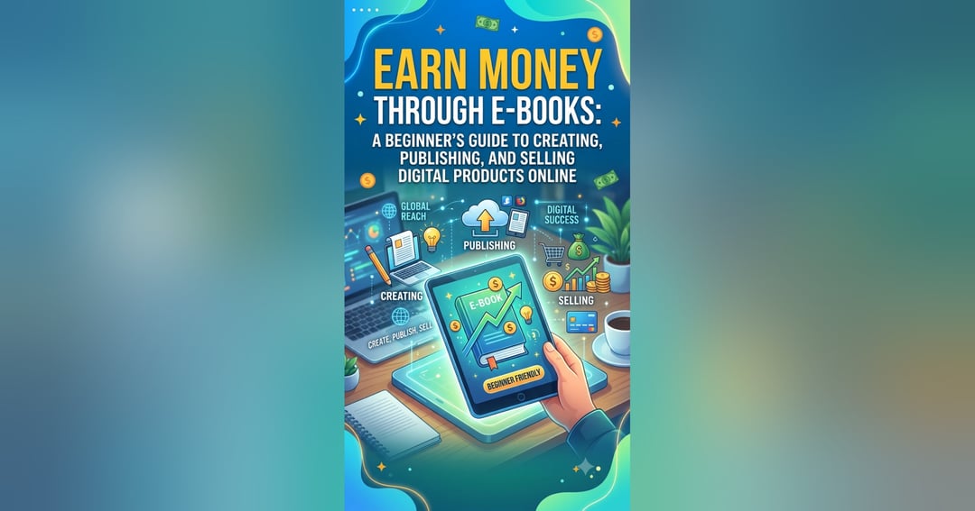 Earn money through e-books.
