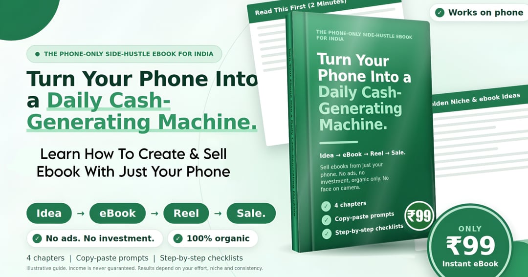 Learn How To Create & Sell Ebook With Your Phone