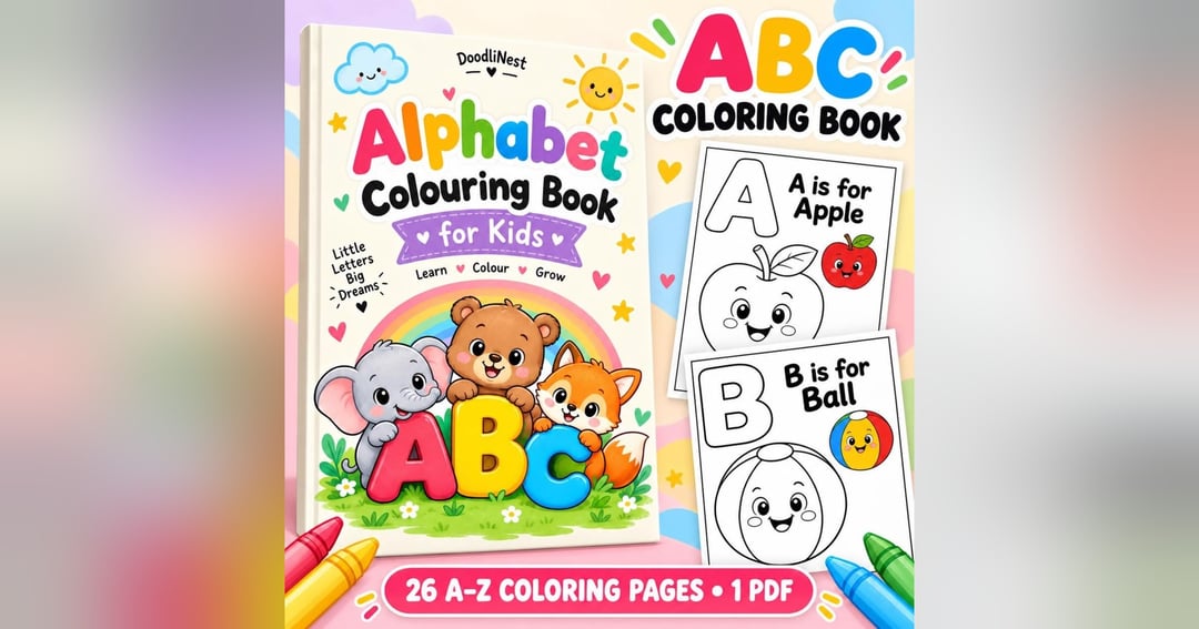 ALPHABET COLOURING BOOK