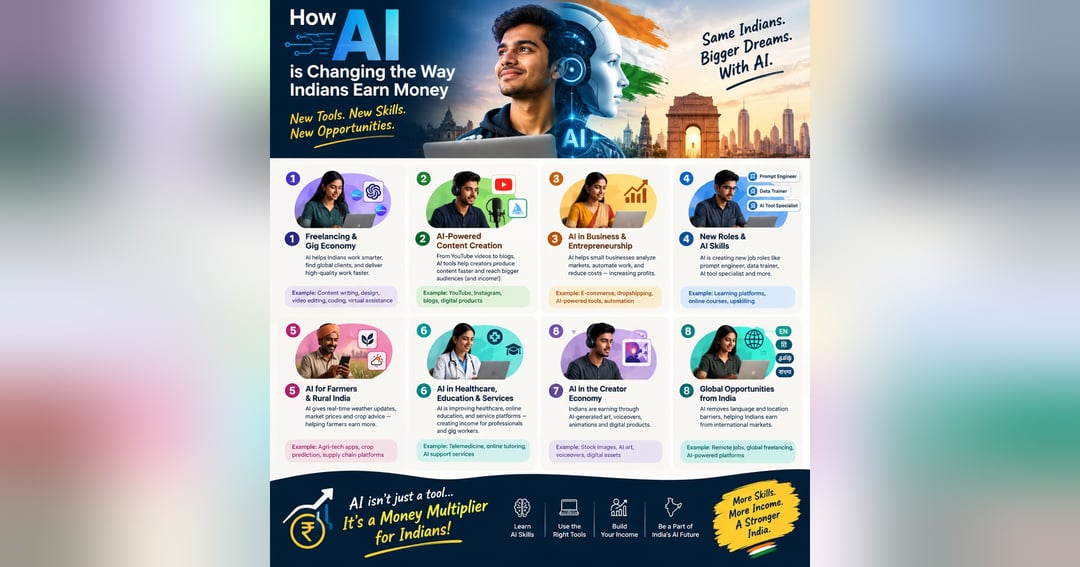 How AI changing the the way indian earn money.