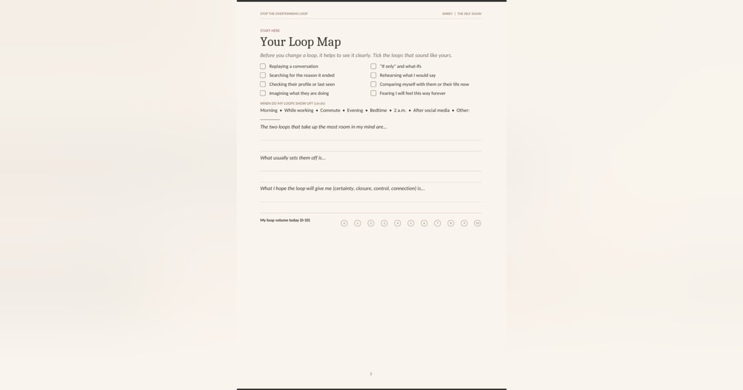 STOP THE OVERTHINKING LOOP: A 7-Day Reset for the Mind After a Breakup, image 2