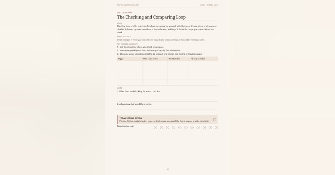 STOP THE OVERTHINKING LOOP: A 7-Day Reset for the Mind After a Breakup, image 3