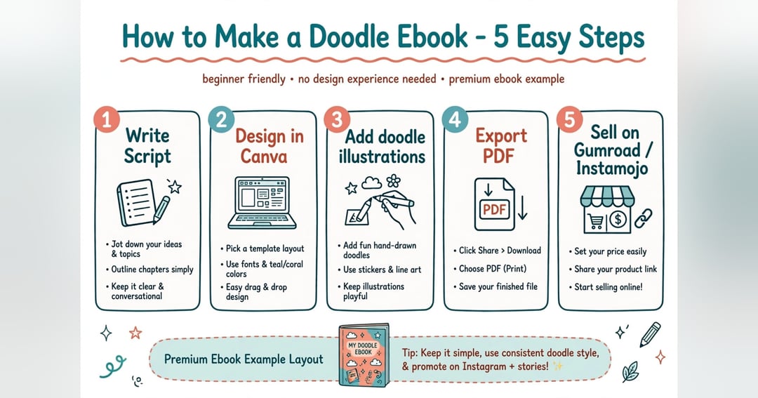 How to Make Doodle Videos - Beginner's Guide | YouTube + Instagram | Hindi + English, image 2