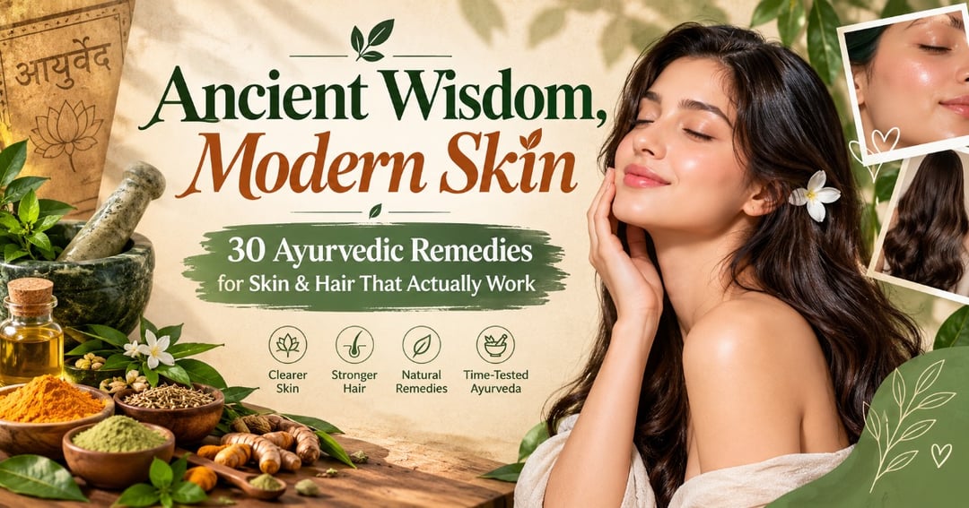 Ancient Wisdom, Modern Skin: 30 Ayurvedic Remedies for Skin & Hair That Actually Work 🌿✨