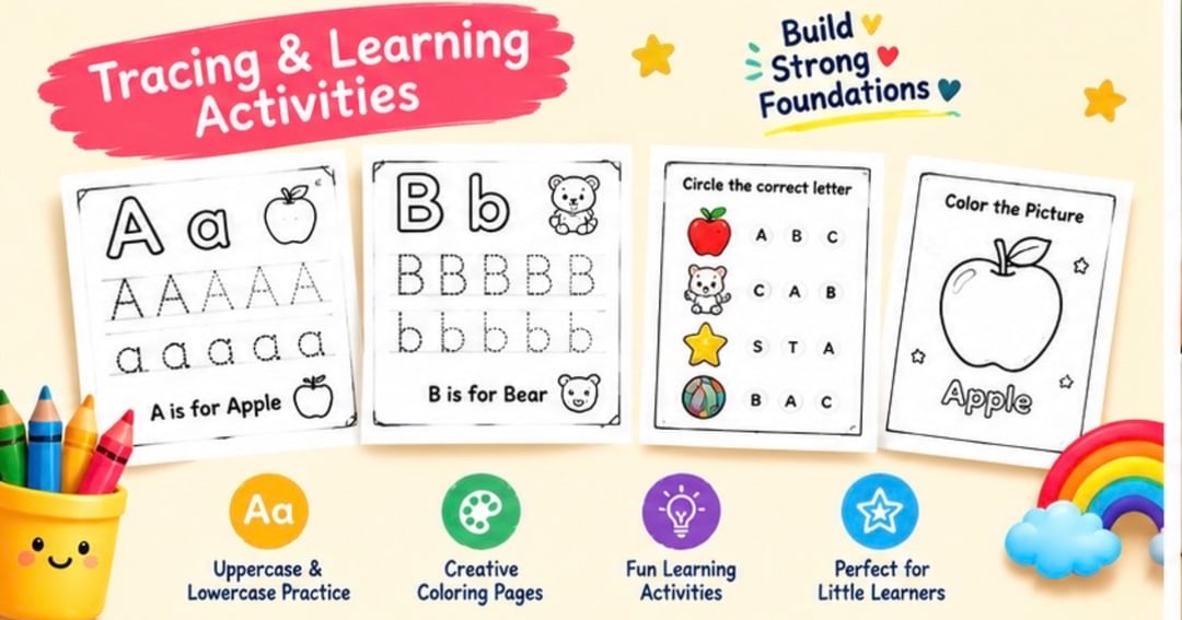 Little Genius Club - Premium Alphabet Coloring Book, image 2