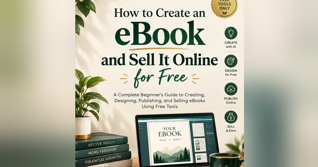 How to Create an eBook and Sell It Online for Free  A Complete Beginner’s Guide to Creating, Designing, Publishing, and Selling eBooks Using Free Tools, image 2