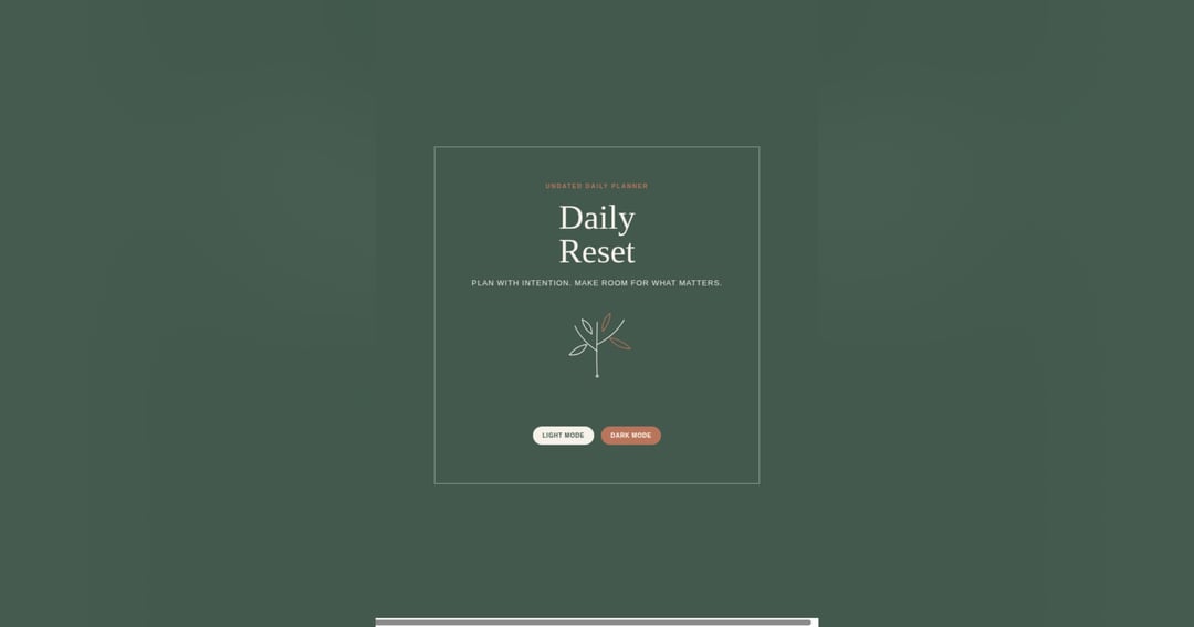 Daily planner