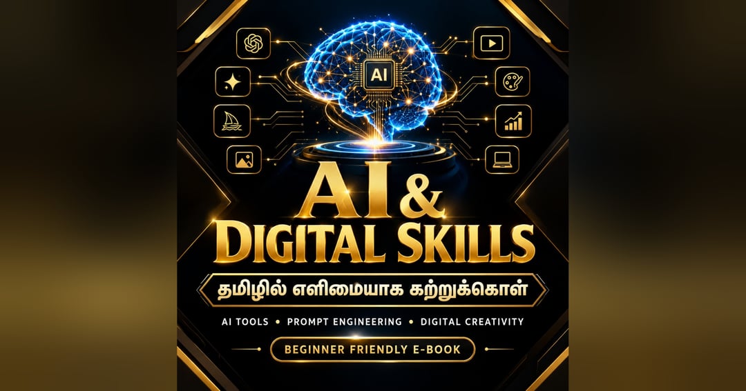 Act as a professional e-book author, AI expert, digital skills trainer, graphic designer, and premium PDF publishing specialist.  Create a complete, high-value, visually stunning e-book titled:  "THE AI & DIGITAL SKILLS MASTERY GUIDE" Subtitle: "Learn AI, image 2