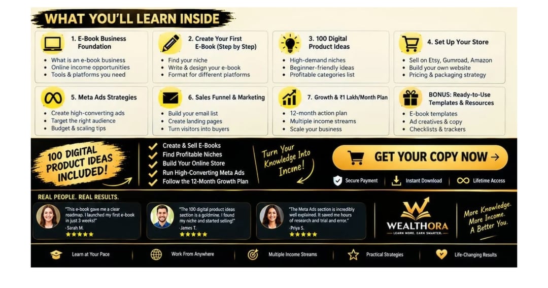 The Ultimate E-Book Business Blueprint | 100 Digital Product Ideas, AI Tools & Meta Ads Marketing Strategies, image 2