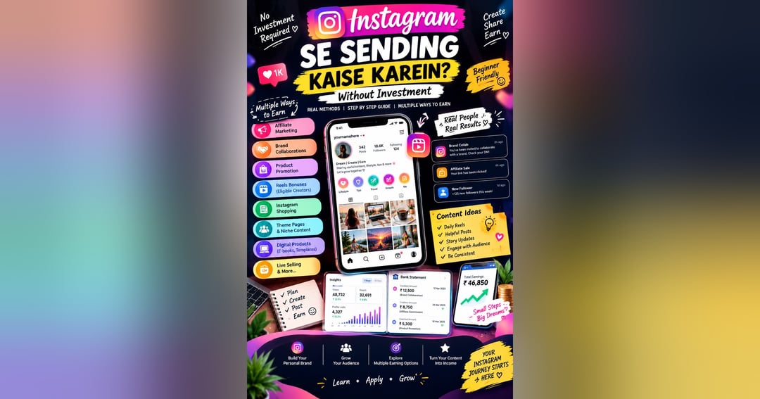 INSTAGRAM SE EARNING... GUIDE