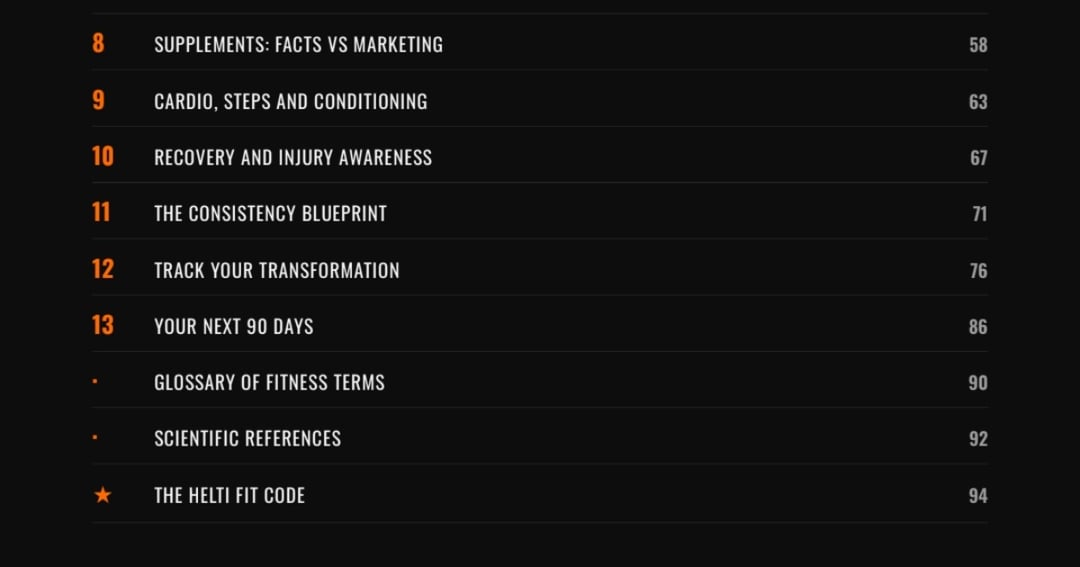 HELTI FIT β The Complete Fitness & Workout Handbook | Digital PDF, image 3