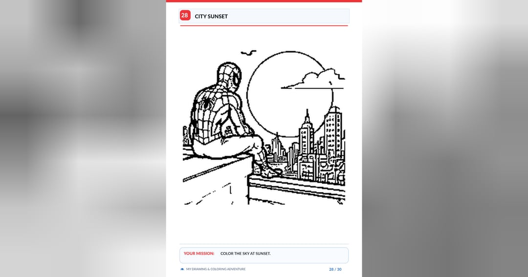 Spider-Man: Ultimate Drawing & Coloring Adventure  30 Fun-Filled Superhero Coloring Pages for Kids | Action Poses, Villains & Creative Fun, image 3