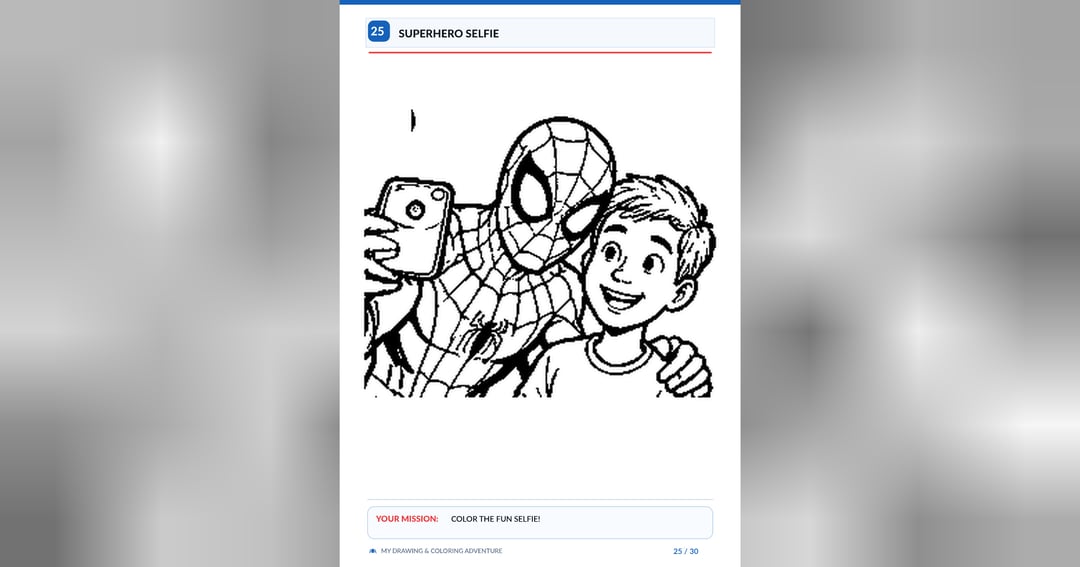 Spider-Man: Ultimate Drawing & Coloring Adventure  30 Fun-Filled Superhero Coloring Pages for Kids | Action Poses, Villains & Creative Fun, image 2