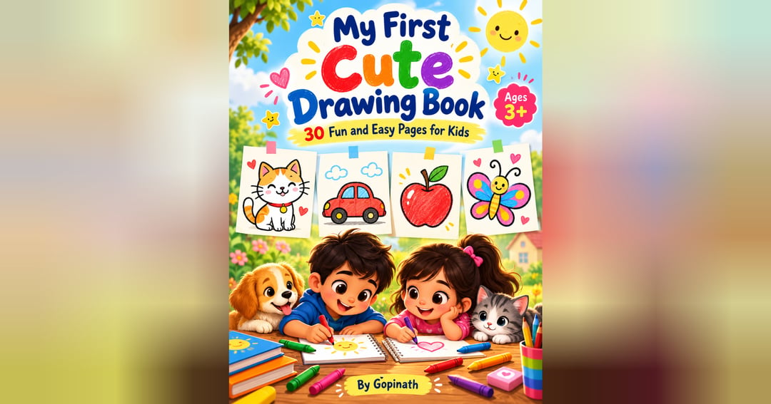 My First Cute Animal Drawing Boo Subtitle: 30 Fun and Easy Animal Drawing & Coloring