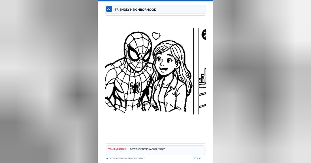 Spider-Man: Ultimate Drawing & Coloring Adventure  30 Fun-Filled Superhero Coloring Pages for Kids | Action Poses, Villains & Creative Fun, image 4