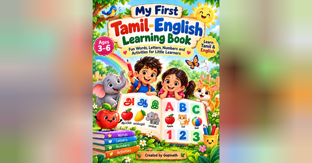 Tamil-English Kids Learning Book