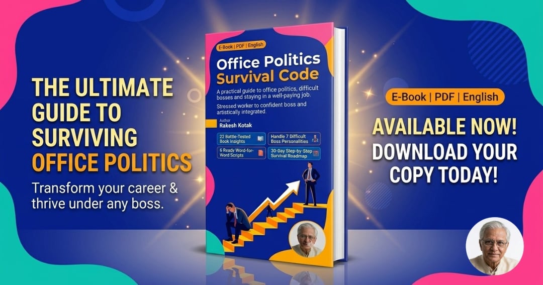 Office Politics Survival Code: A Practical Guide to Understanding Office Politics and Handling Difficult Bosses (Hindi + English E-Book)