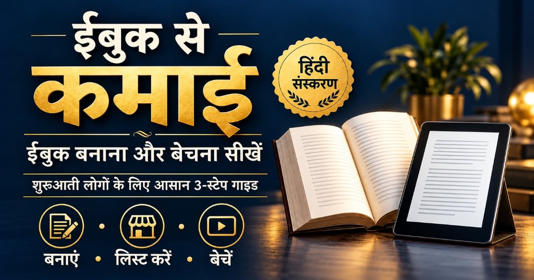 🚀 इस ईबुक में बताए गए सभी आसान स्टेप्स को फॉलो करें और पहले ही दिन से अपनी ईबुक बेचकर कमाई शुरू करने की दिशा में पहला कदम बढ़ाएं! 📱💰