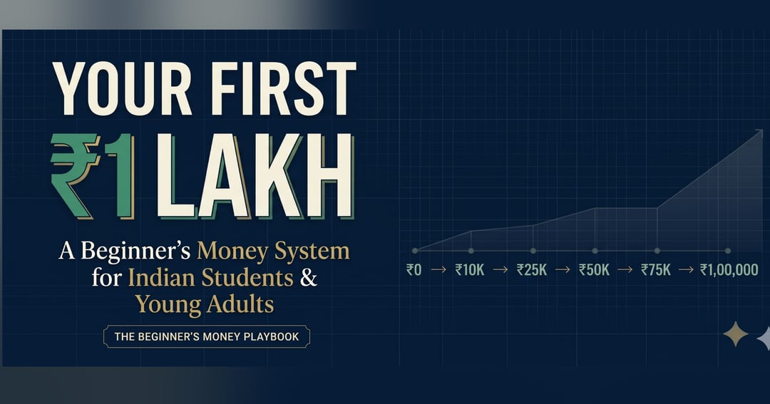 YOUR FIRST ₹1 LAKH — A Beginner's Money System for Indian Students & Young Adults