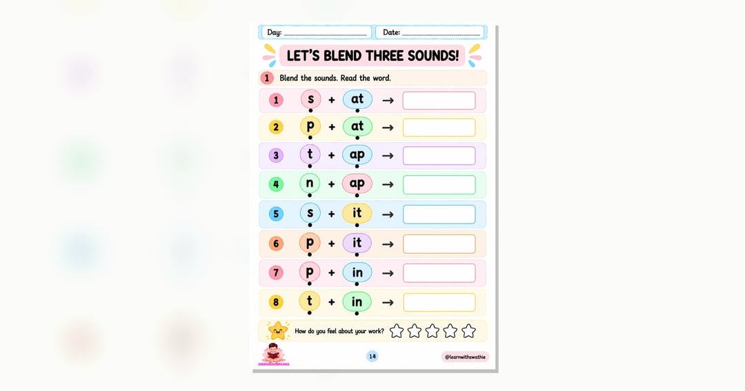 Phonics Workbook Level 1, image 4