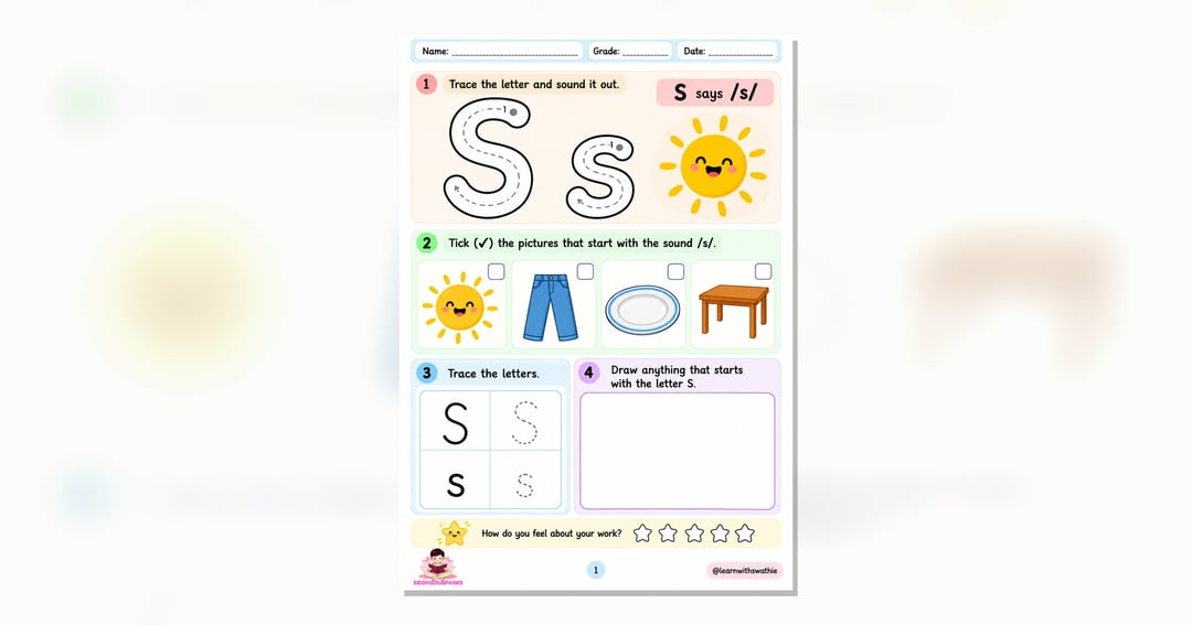 Phonics Workbook Level 1, image 2