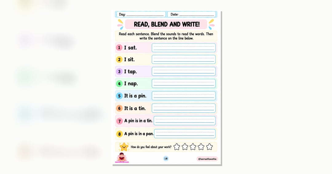 Phonics Workbook Level 1, image 5