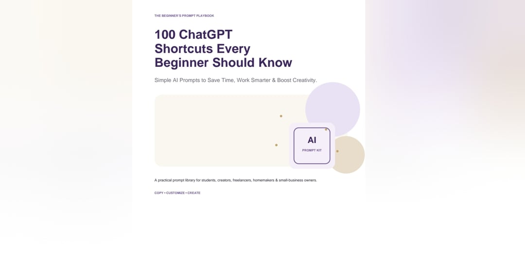 100 chatgpt shortcuts every beginner know
