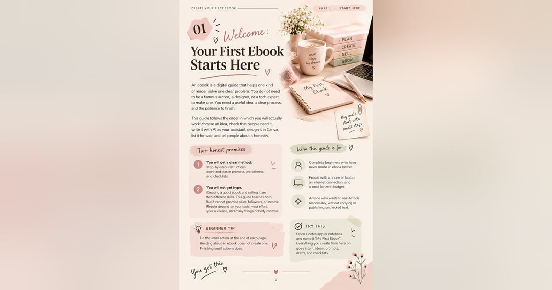 Create Your First Ebook π | Beginner-Friendly Guide, image 2
