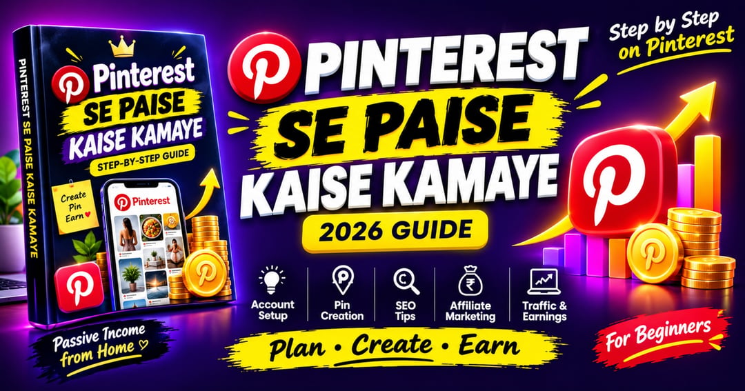 Pinterest Se Paise Kaise Kamaye – Beginners Ke Liye Step-by-Step Guide (Hindi + Hinglish)