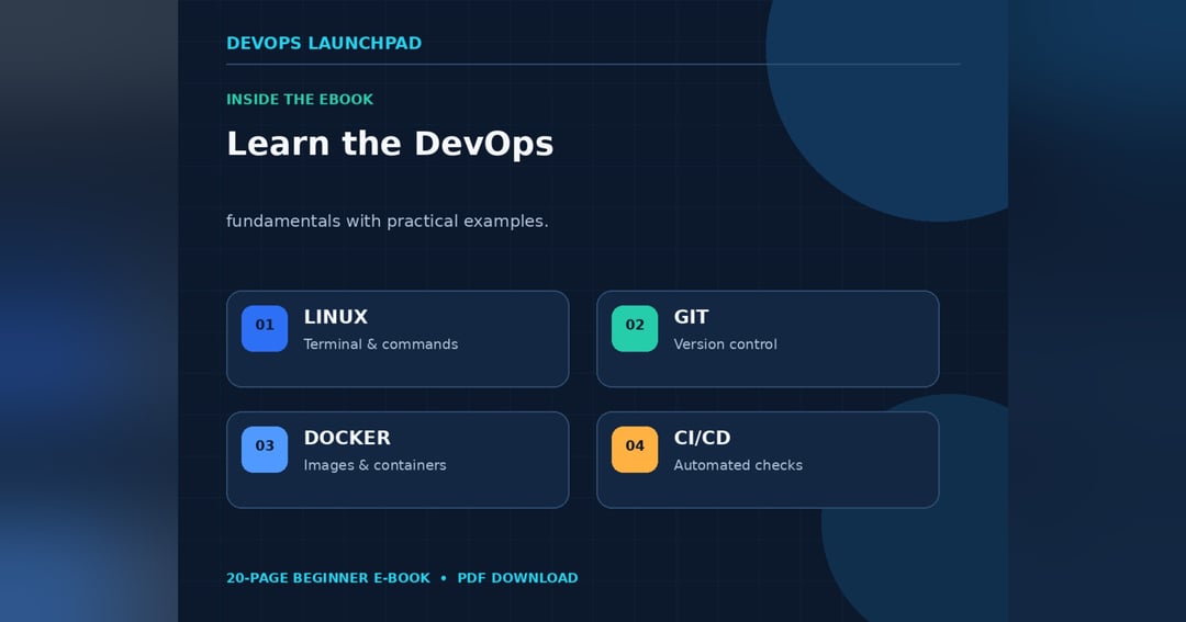 DevOps Launchpad: Linux, Git, Docker & CI/CD — Beginner's E-Book, image 2