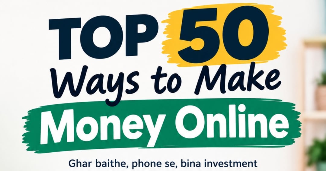 Top 50 ways to make money online