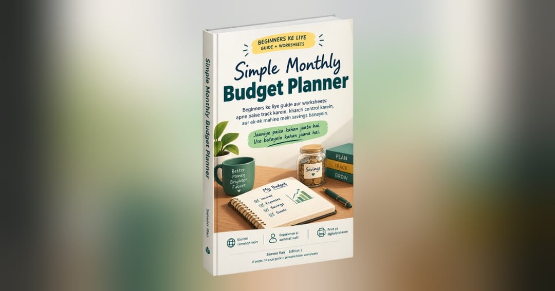 Simple monthly budget planner