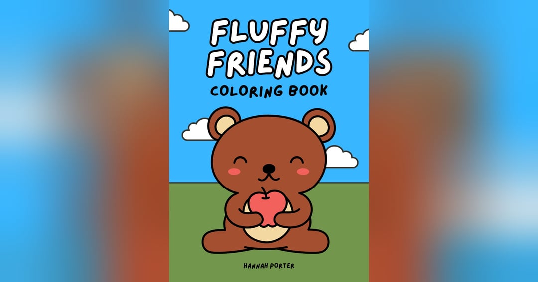 Fluffy friends colouring book