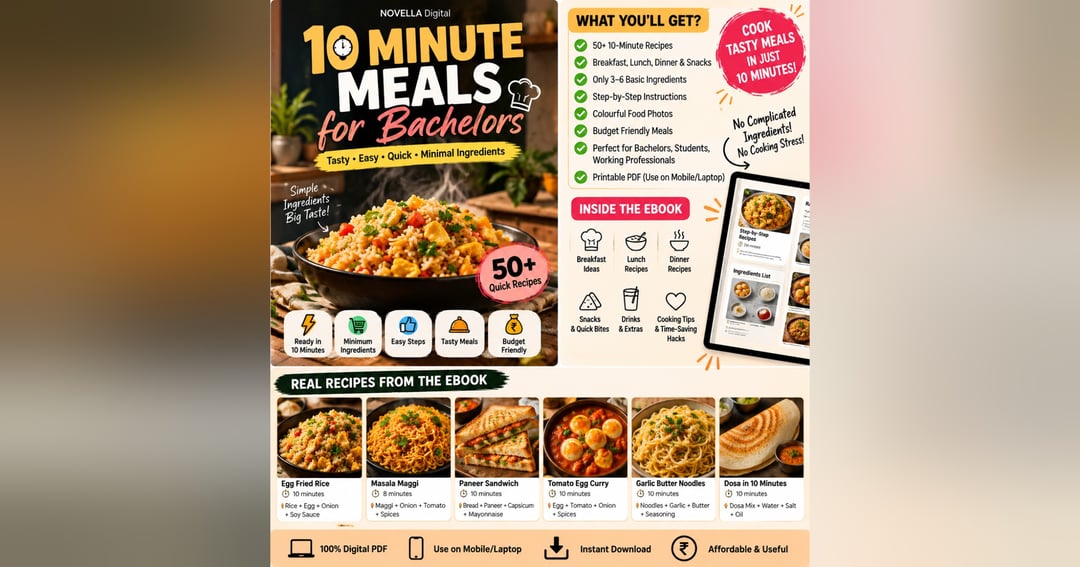 🍳 10-MINUTE MEALS FOR BACHELORS! ❤️