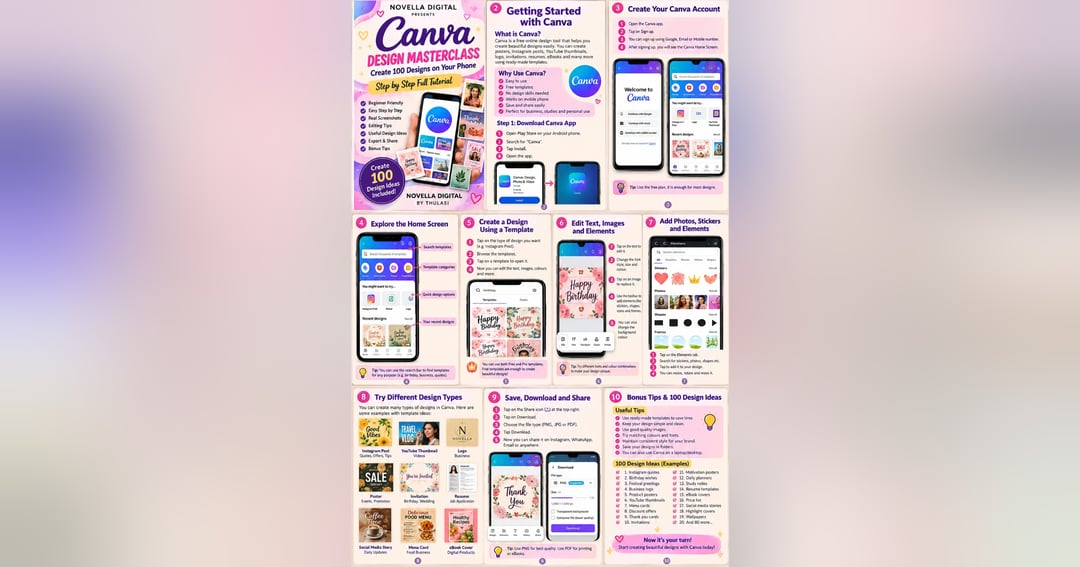 🎨 Canva Design Masterclass: Create 100 Designs on Your Phone 📱, image 2