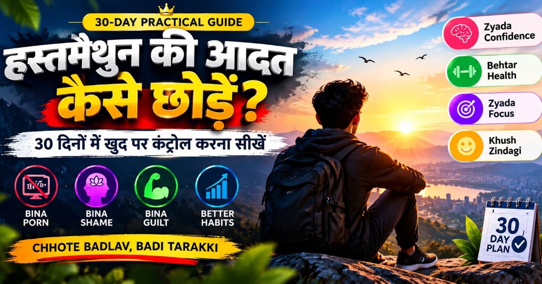🔥 Hastmaithun Ki Aadat Kaise Chhodein? | 30-Day Self-Control Ebook PDF 💪