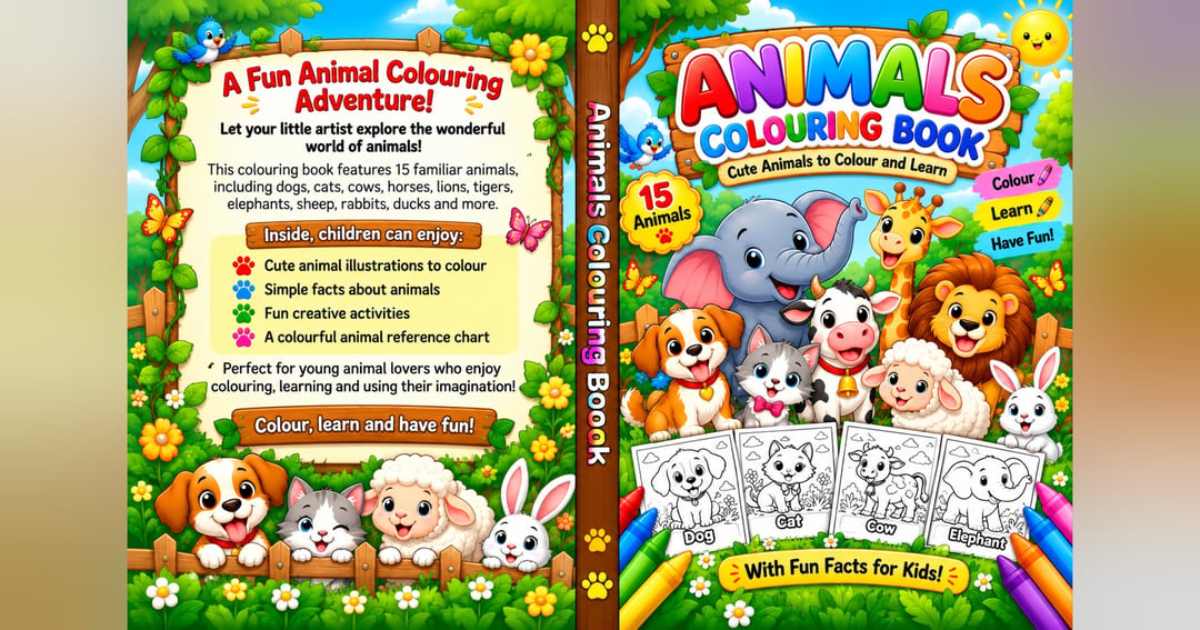 Animal colouring Book for Kids