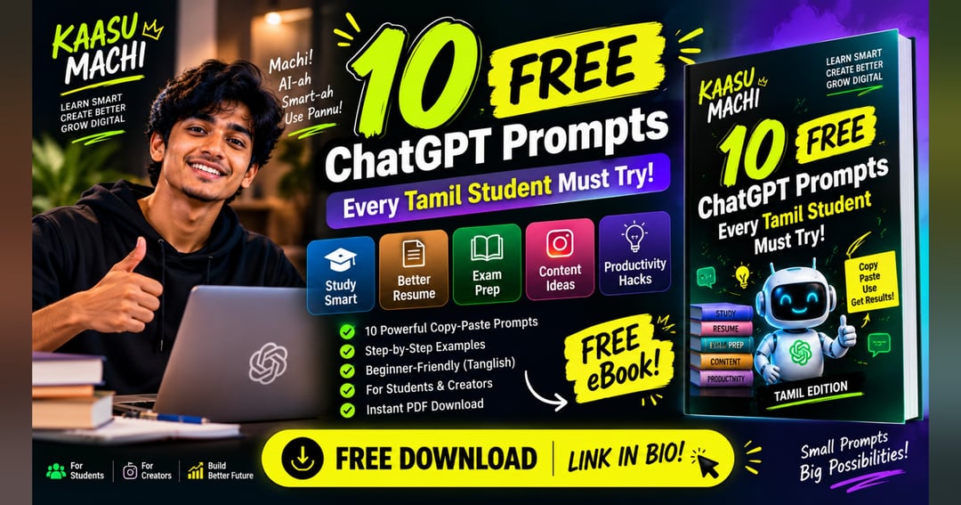 10 FREE ChatGPT Prompts Every Tamil Student Must Try!